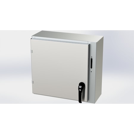 Saginaw Control & Engineering 2 Point Latch Electrical Enclosures, 20 in H, 8 in D, 21.38 in W, NEMA 3R, 4, 4X, 12, 13 SCE-20XEL2108SS6LP